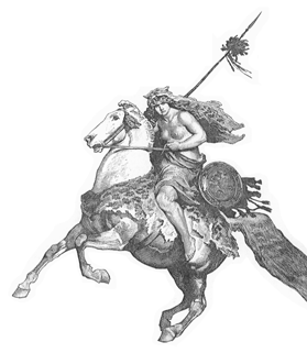 Amazona a caballo